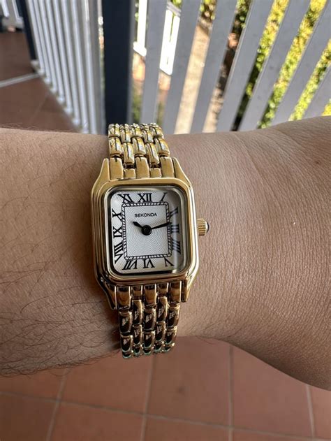 cartier watch dupe gold